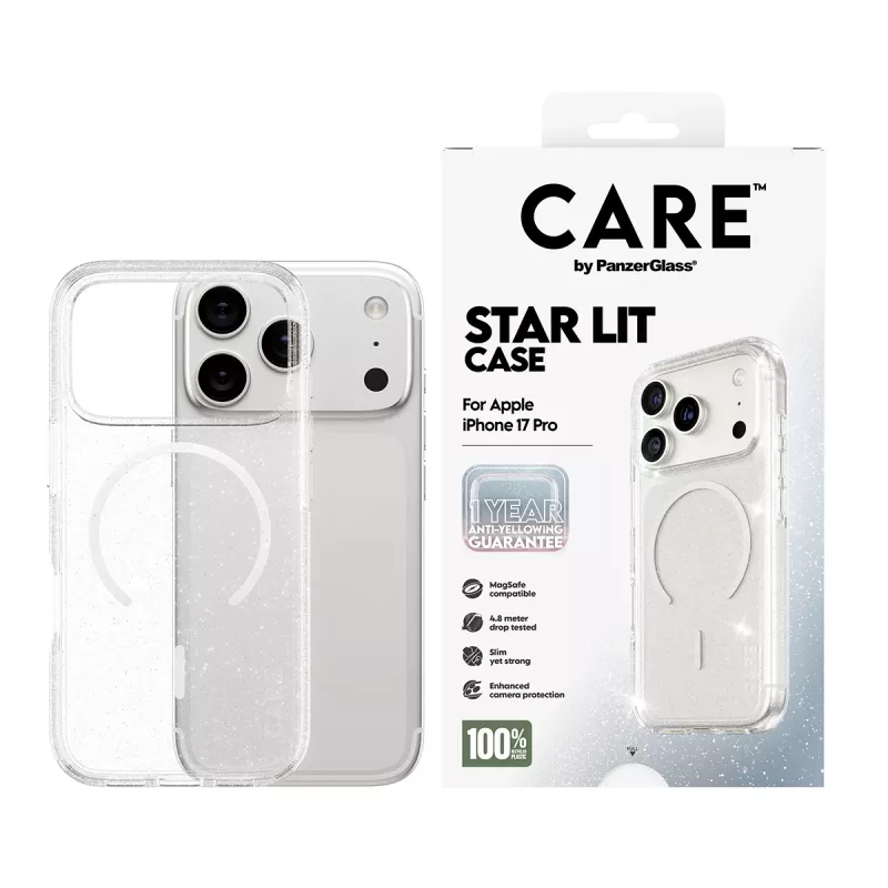 Puzdro PanzerGlass CARE by Flagship Case Urban Explorer Star Lit White MagSafe iPhone 17 Pro