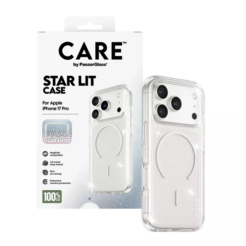 Puzdro PanzerGlass CARE by Flagship Case Urban Explorer Star Lit White MagSafe iPhone 17 Pro