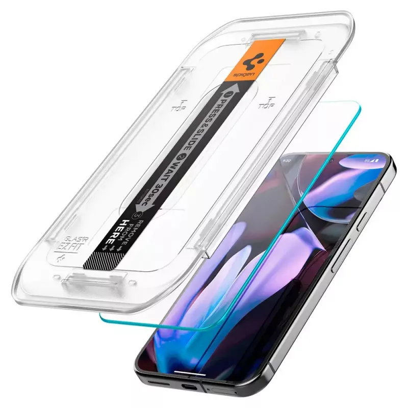 Spigen Glass Screen Protector EZ Fit GLAS.tR tenký pre Google Pixel 9 / 9 Pro