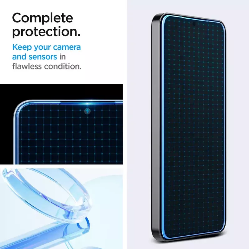 Glass Screen Protector Spigen Galaxy S24 prach odolný proti poškriabaniu