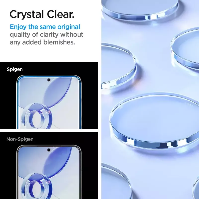 Glass Screen Protector Spigen Galaxy S24 prach odolný proti poškriabaniu
