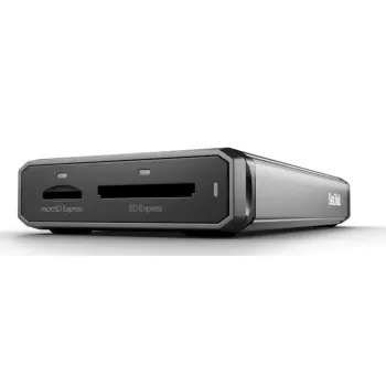 Čítačka kariet SANDISK PRO-READER USB 3.2 Gen 2 (Type-C) — podporuje MicroSD a SD, čierna/sivá, 60×115,3×19,1 mm