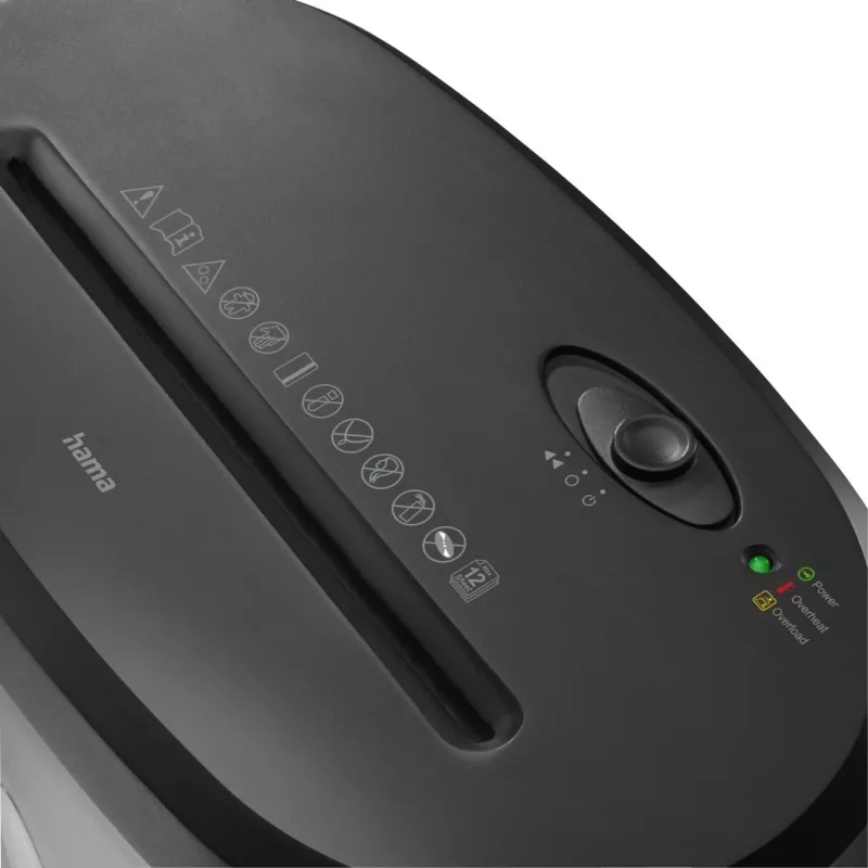 Hama Safe X120 skartovačka krížový rez 68 dB 22 cm čierna