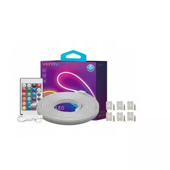 LED neónové svetlo Vention PAEWJ-EU 5 m, silikón, DC 12V, 72 LED/m, 15 W, IP65, IR diaľkový ovládač