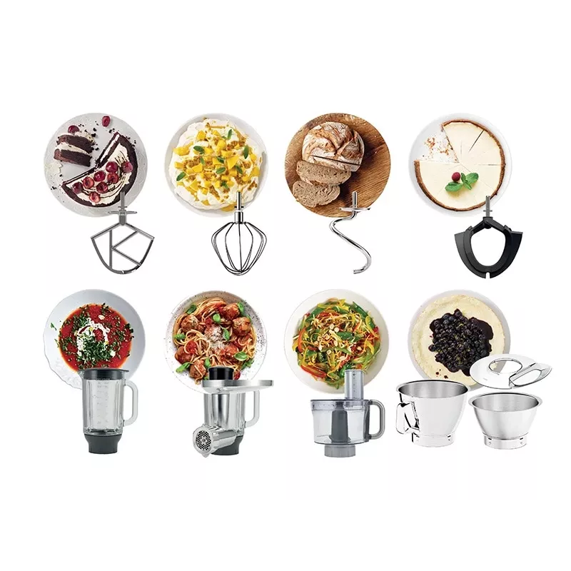 Kenwood KVC85.594SI kuchynský robot stojanový mixér 1200 W strieborná