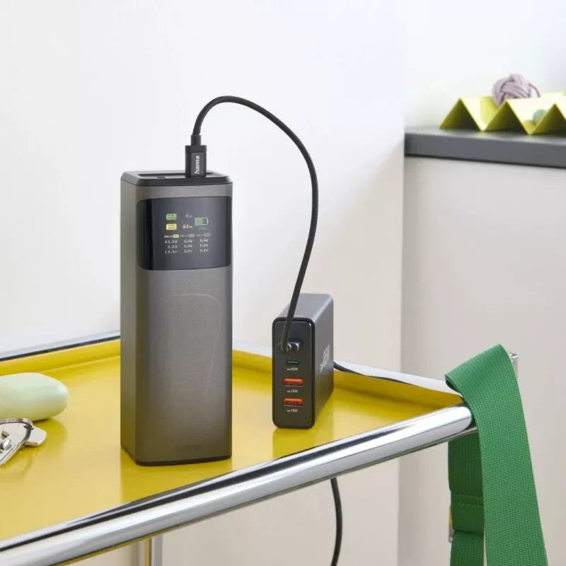 Hama High Power Lithium-Ion (Li-Ion) 20000 mAh sivá