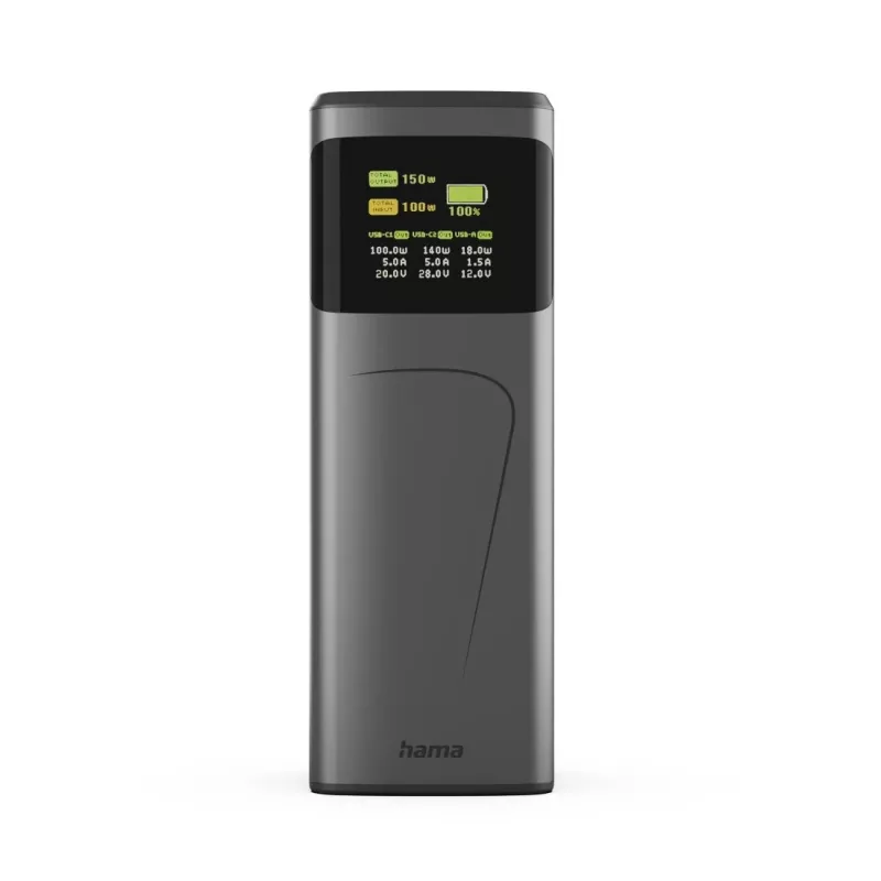 Hama High Power Lithium-Ion (Li-Ion) 24000 mAh sivá