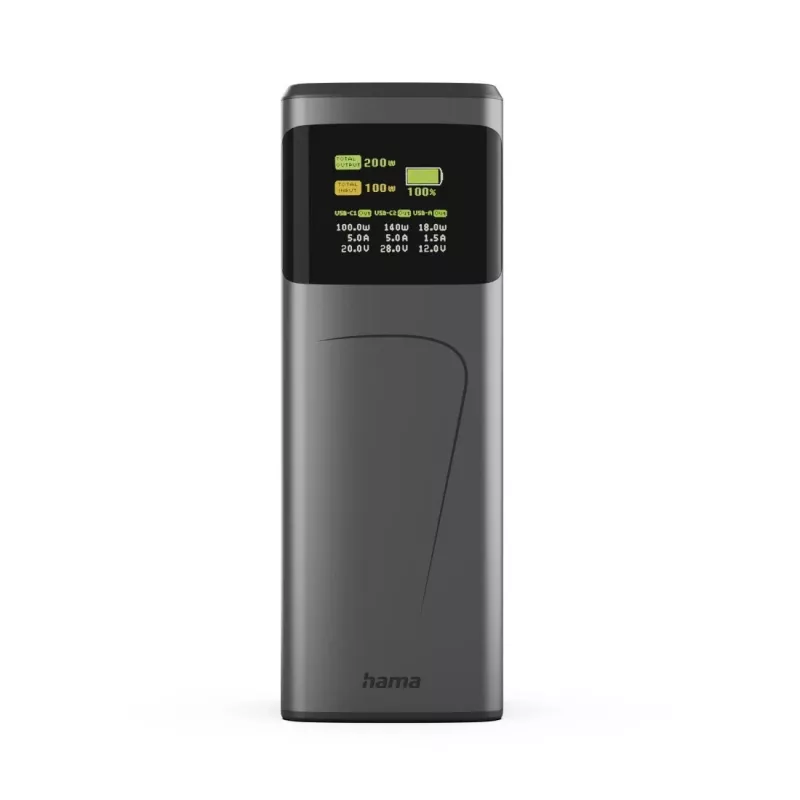 Hama High Power Lithium-Ion (Li-Ion) 24000 mAh sivá