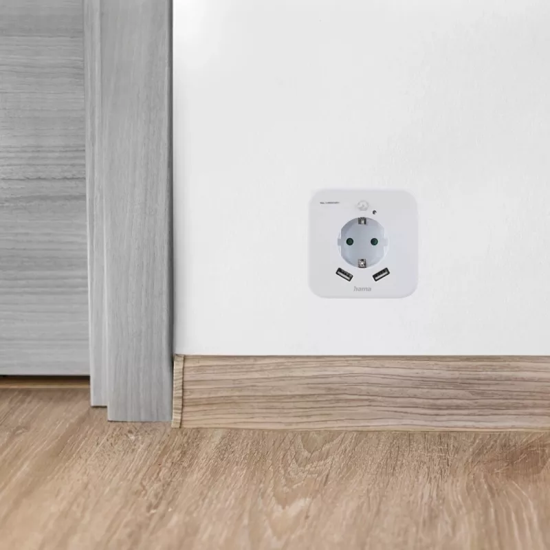 Zásuvné nočné svetlo Hama 00223507 teplá biela LED 3000K