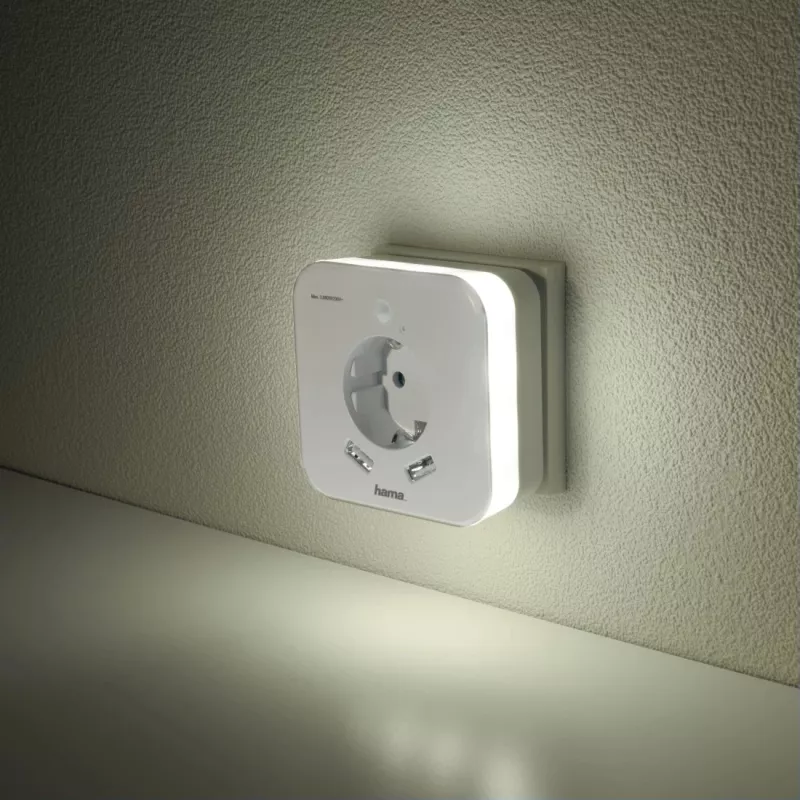 Zásuvné nočné svetlo Hama 00223507 teplá biela LED 3000K