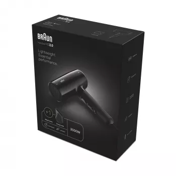 Fén Braun HD2.0 2000W čierny 1,95 m kábel