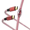 Hama Reflective USB kábel USB 2.0 1,5 m USB C červený