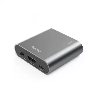 Audio splitter Hama 00205100 strieborný HDMI 3,5 mm