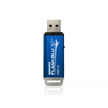 Kanguru FlashBlu30 SuperSpeed USB3.0 64 GB | bezpečný USB kľúč | fyzický prepínač ochrany proti zápisu | kompatibilný s Windows „ReadyBoost“