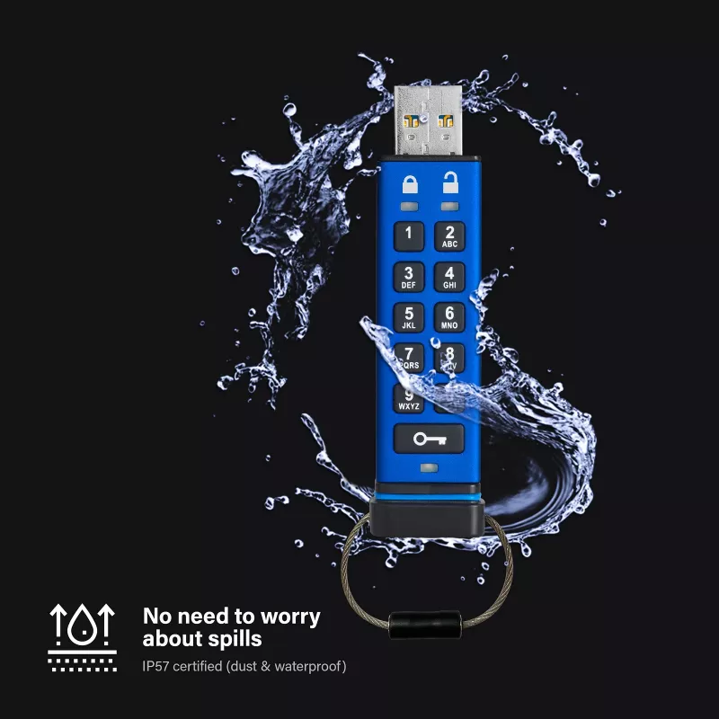 USB flash disk iStorage 16GB USB Type-A IS-FL-DA3-256-16