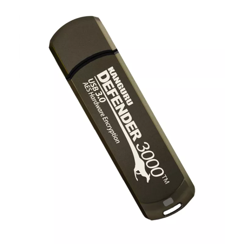 Kanguru Defender 3000 KDF3000-32G šifrovaný USB flash disk, 32 GB, USB 3.2 Gen 1 (USB 3.0), FIPS 140-2 Level 3, v súlade s TAA