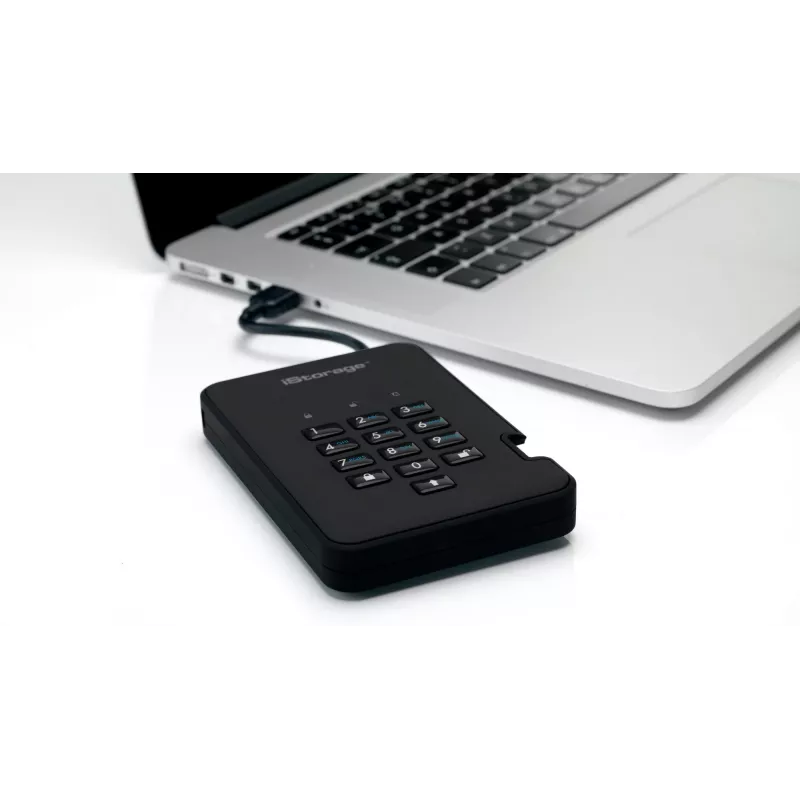 HDD iStorage 2 TB USB 3.2 diskAshur2 čierna IS-DA2-256-2000-B