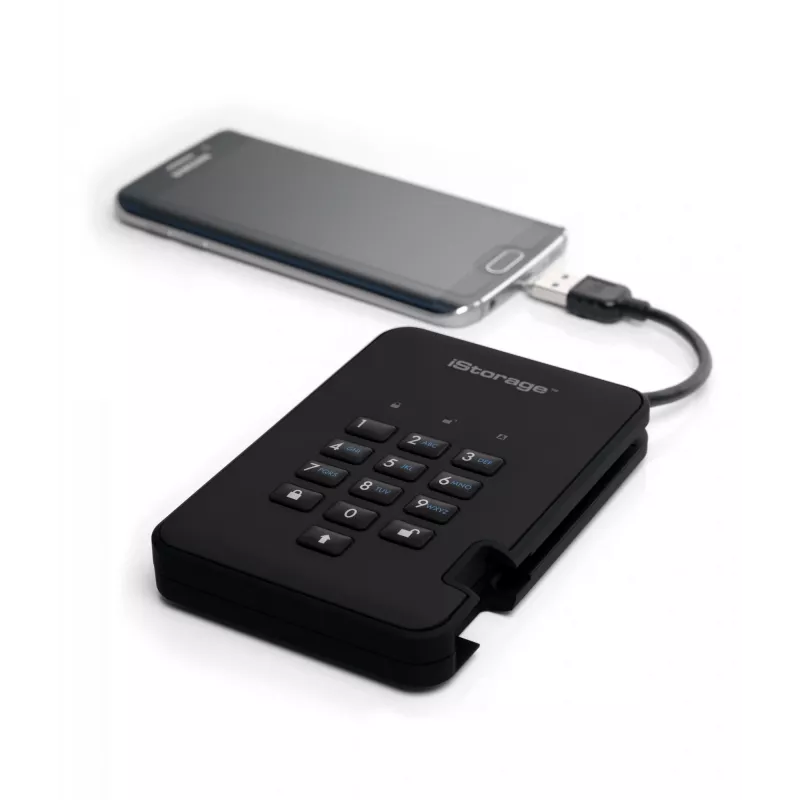 HDD iStorage 2 TB USB 3.2 diskAshur2 čierna IS-DA2-256-2000-B