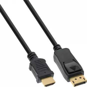 DisplayPort na HDMI konvertorový kábel InLine 17182 2 m čierny
