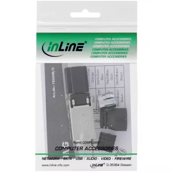 InLine RJ45 konektor samec Kat.8.1 2000MHz, konfigurovateľný v teréne, tienený, s skrutkovacím krytom