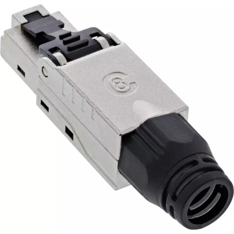 InLine RJ45 konektor samec Kat.8.1 2000MHz, konfigurovateľný v teréne, tienený, s skrutkovacím krytom