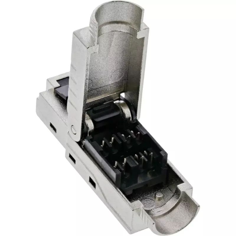InLine RJ45 konektor samec Kat.8.1 2000MHz, konfigurovateľný v teréne, tienený, s skrutkovacím krytom