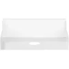 InLine 23182A polica Slatwall malá, oceľová, 180 x 120 x 55 mm, nosnosť 3 kg, biela