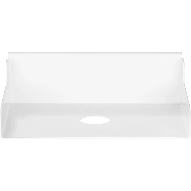 InLine 23182A polica Slatwall malá, oceľová, 180 x 120 x 55 mm, nosnosť 3 kg, biela