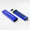 iStorage datAshur PRO+C 128GB | FIPS 140-3 Level 3 certifikované | bezpečný USB Type-C disk | AES-XTS 256-bit hardvérové šifrovanie | chránený PIN kódom | adaptér Type-C na A súčasťou balenia