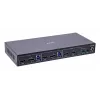 InLine 57885G KVM prepínač, 2-cestný, HDMI & DP, dva monitory, 4K60Hz, USB hub, čierny