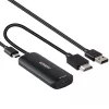 HDMI na USB Type-C konvertor Lindy 43423 s USB napájacím vstupom, 0,2 m kábel, HDMI + USB-C konektory