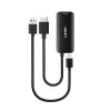 HDMI na USB Type-C konvertor Lindy 43423 s USB napájacím vstupom, 0,2 m kábel, HDMI + USB-C konektory