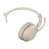 Jabra Evolve2 65 UC Mono 26599-889-888 headset s nabíjacím stojanom, na uši, konvertibilný, USB-C, béžový