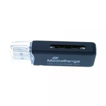 MediaRange MRCS507 USB 3.0 Čítačka pamäťových kariet v tvare kľúča, čierna