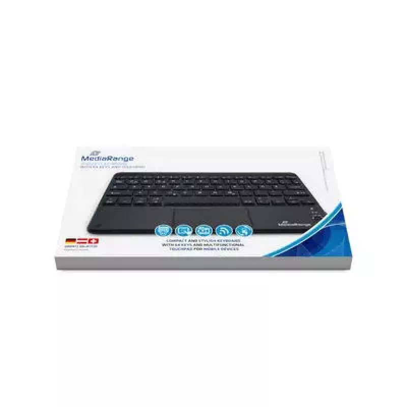 Klávesnica MediaRange MROS130 Office Bluetooth QWERTZ nemecká švajčiarska čierna
