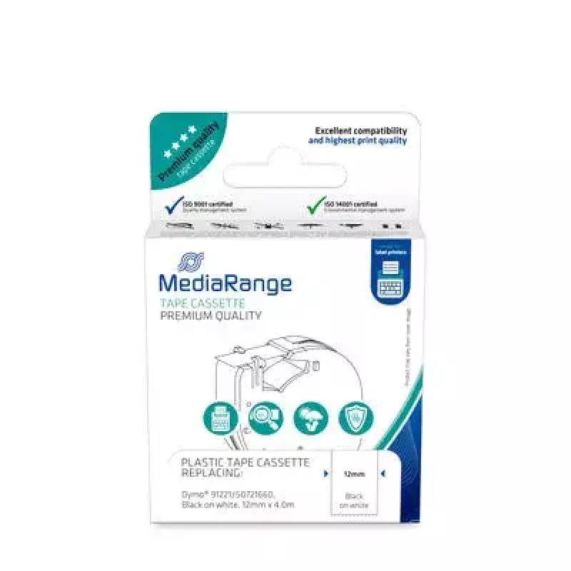 Plastová atramentová kazeta MediaRange MRDY91221 pre Dymo 91221