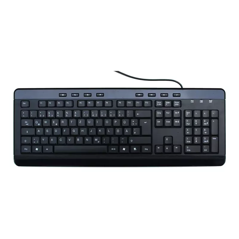 Klávesnica MediaRange MROS102 univerzálna USB QWERTZ nemecká čierna