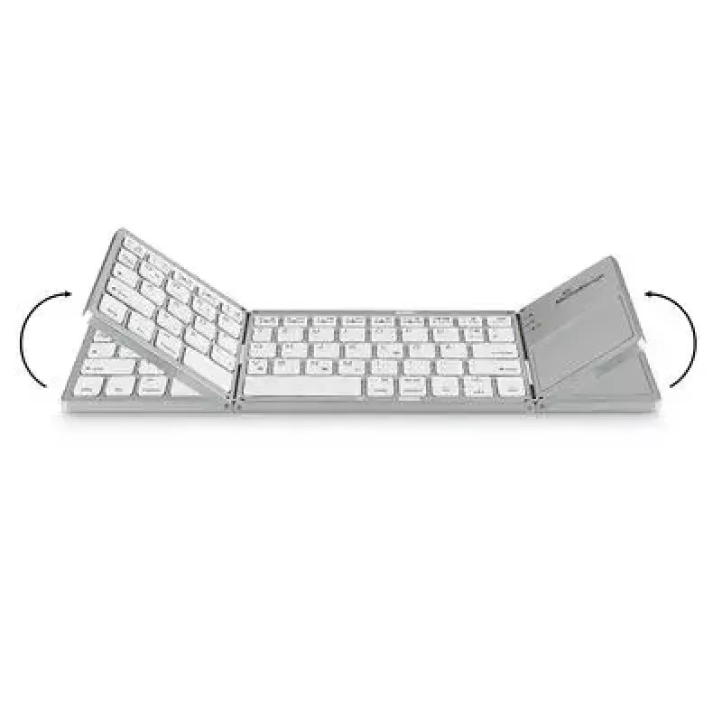 MediaRange MROS133 Office Bluetooth QWERTZ nemecká švajčiarska strieborná