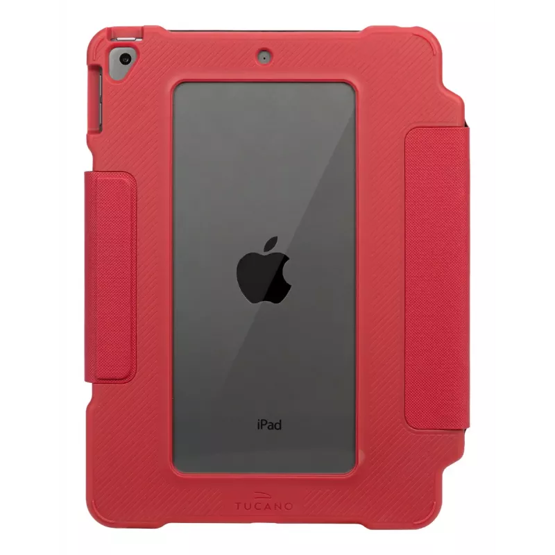 Folio-bumper puzdro TUCANO ALUNNO pre Apple iPad 10,9 palca (7.–10. gen) – robustné, červené, 370 g