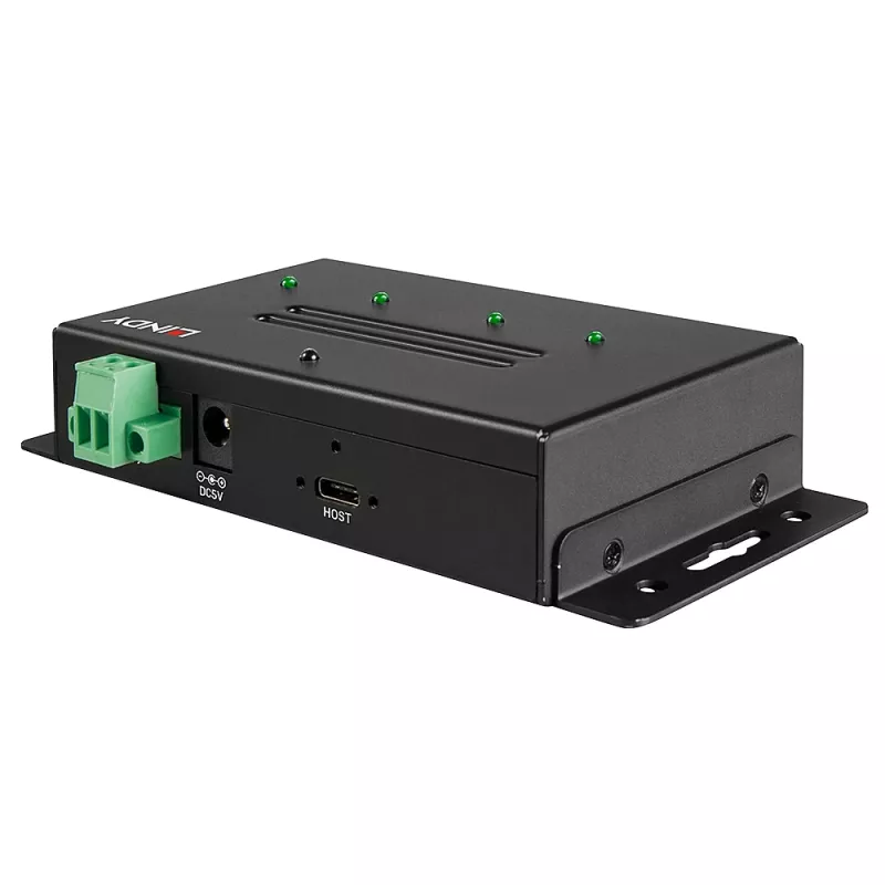 USB hub Lindy 4 port USB 3.2 Gen 2 Type-C kovový hub