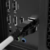 Lindy 3m Cat.6A S/FTP Locking sieťový kábel, sivý