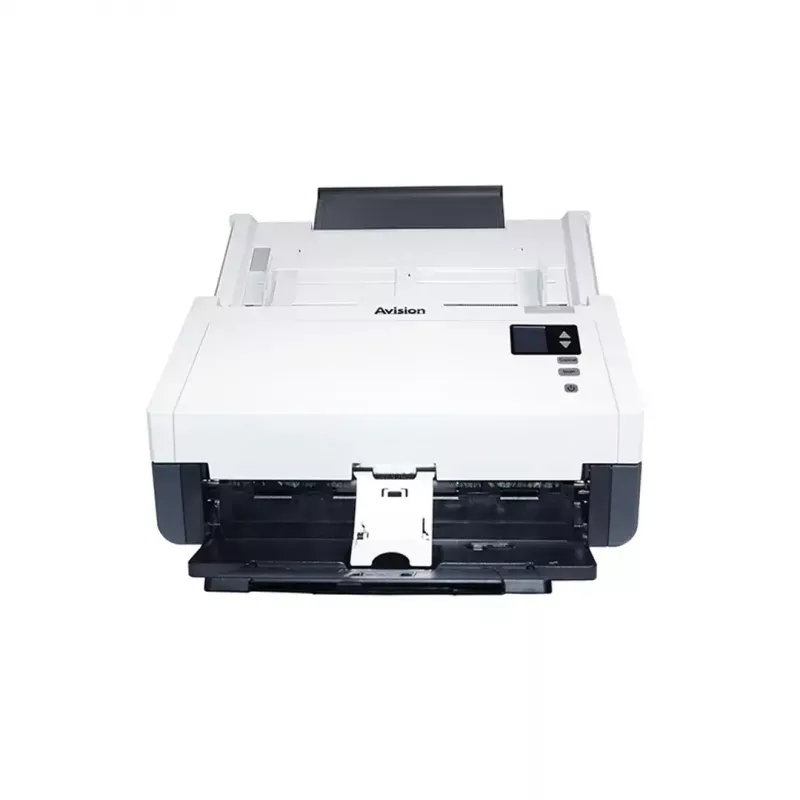 ADF skener Avision AD345GN — A4, 1200 x 1200 DPI, duplex, 100-listový ADF, CIS, biely