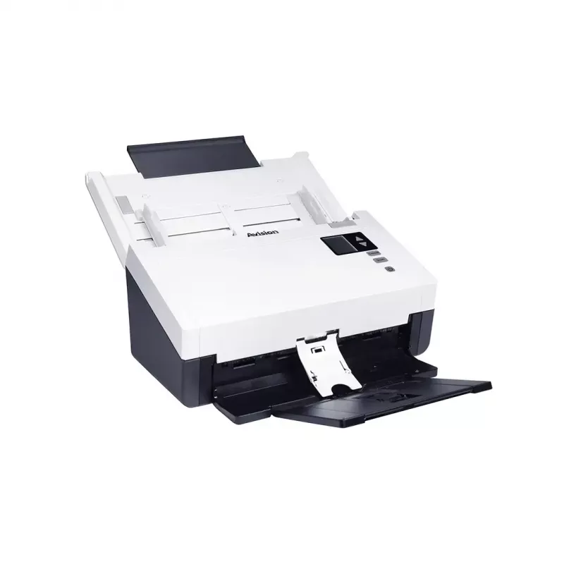 ADF skener Avision AD345GN — A4, 1200 x 1200 DPI, duplex, 100-listový ADF, CIS, biely