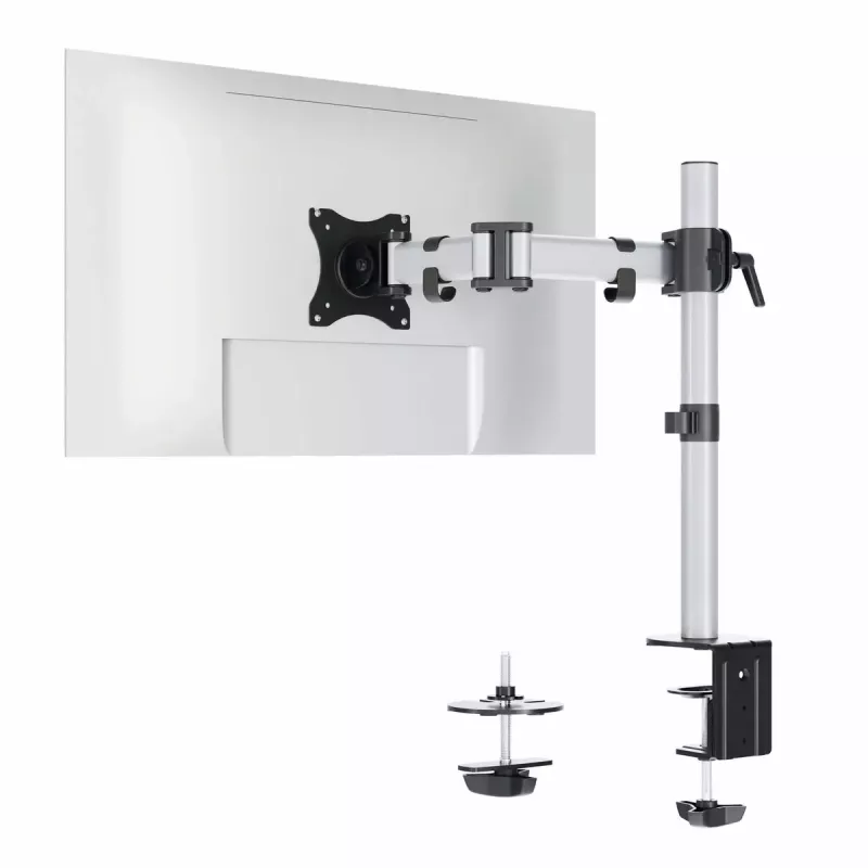 Durable SELECT Držiak monitora 509423 pre 1 monitor, stolový držiak, strieborný