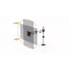 Durable SELECT Držiak monitora 509423 pre 1 monitor, stolový držiak, strieborný