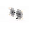 Durable SELECT PLUS Držiak monitora 509723 s ramenom pre 2 monitory, stolový držiak