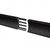 Montážna lišta B-TECH BT8390-100/B V2 – hliník, čierna, dĺžka 1000 mm, hĺbka 30 mm