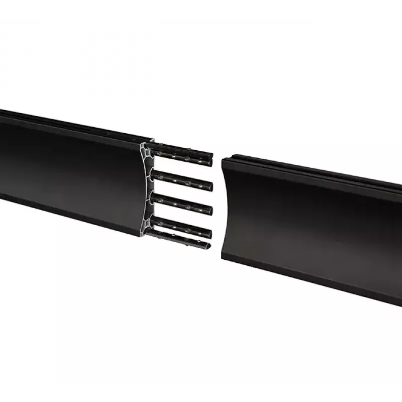 Montážna lišta B-TECH BT8390-100/B V2 – hliník, čierna, dĺžka 1000 mm, hĺbka 30 mm