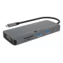 Dokovacia stanica ICY BOX IB-DK4040a-CPD — 10-in-1 USB-C, HDMI 4K60Hz, VGA, 3×USB-A, Gigabit-LAN, PD 100W, SD/MicroSD, hliník
