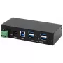 EXSYS EX-11244HMS USB hub 3.2 Gen 1 Type-B 5000 Mbit/s čierny